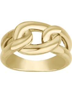 Bague Maillon En Plaqué Or