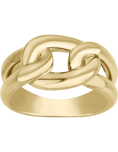 Bague Maillon En Plaqué Or