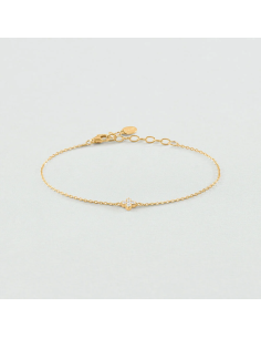 Bracelet Souple Beloved De AGATHA En Plaqué Or Et Oxydes 2