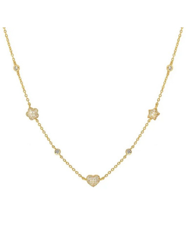 Collier En Argent Doré De Nomination Collection LifePoetry