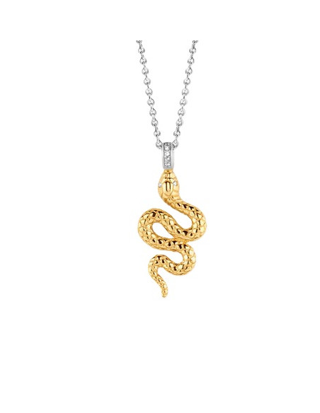 Collier Serpent De Ti Sento En Argent Et Plaqué or
