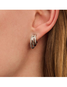 Boucles D'oreilles Trijonc En Argent De Ti Sento 2