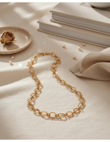 Collier Ribambelle En Plaqué Or De Saunier