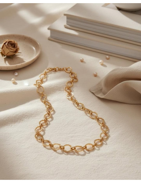 Collier Ribambelle En Plaqué Or De Saunier
