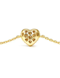 Bracelet Souple LifePoetry De Nomination Motif Coeur Bombée En Argent Doré 2
