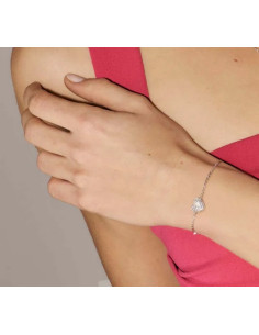Bracelet Souple LifePoetry De Nomination Motif Coeur Bombée En Argent 2