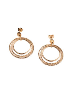 Boucle d'Oreilles Tango De Saunier En Plaqué Or