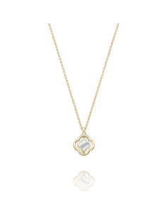 Collier Collection Légende Charles Garnier Réversible En Plaqué Or Nacre Et Oxydes