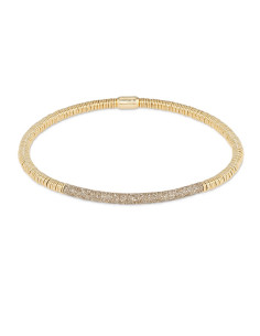 Bracelet Elastique Pesavento En Plaqué Or Et Polvere... 2