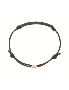 Bracelet Cordon Pesavento Rose Polvere di Sogni Noir
