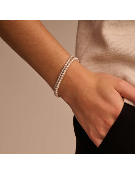 Bracelet Ti Sento En Argent Et Perles