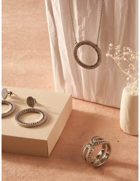 Boucles D'oreilles Cordelle De Saunier En Argent