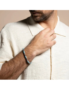 Bracelet Azor De Jourdan En Jaspe, Turquoise Et Hématite 2