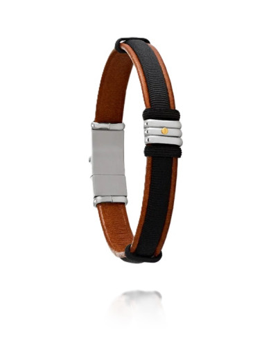 Bracelet Orso De Jourdan En Cuir Brun