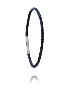 Bracelet Jourdan Ekos En Cuir Bleu