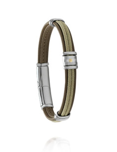 Bracelet Amaro Brun En Acier De Jourdan 2
