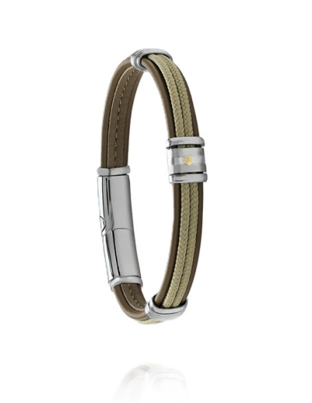 Bracelet Amaro Brun En Acier De Jourdan