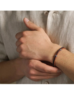 Bracelet Argon De Jourdan En Cuir Marronn 2