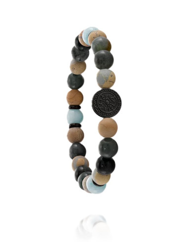 Bracelet Acier Et Perles Naturelles Yasur De Jourdan