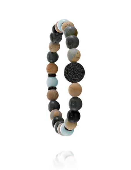 Bracelet Acier Et Perles Naturelles Yasur De Jourdan