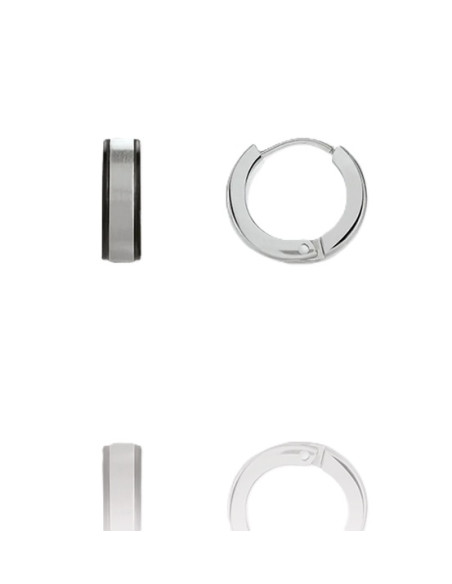 Boucle d'Oreilles Acier Tilos Jourdan