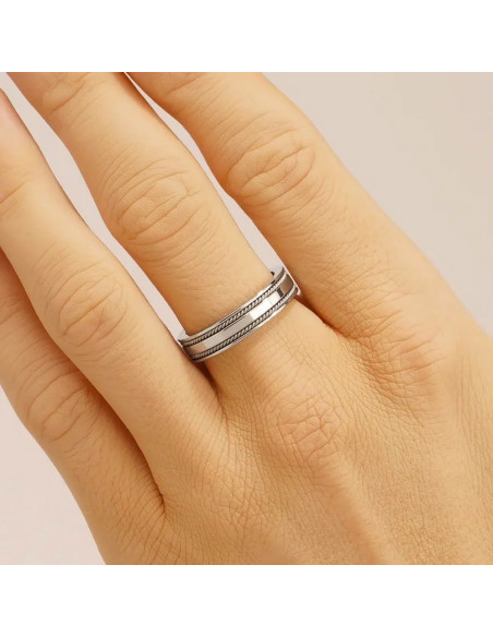 Bague Kabel De Jourdan En Acier