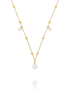 Collier Aurélia De Jourdan En Plaqué Or Et Perles 2