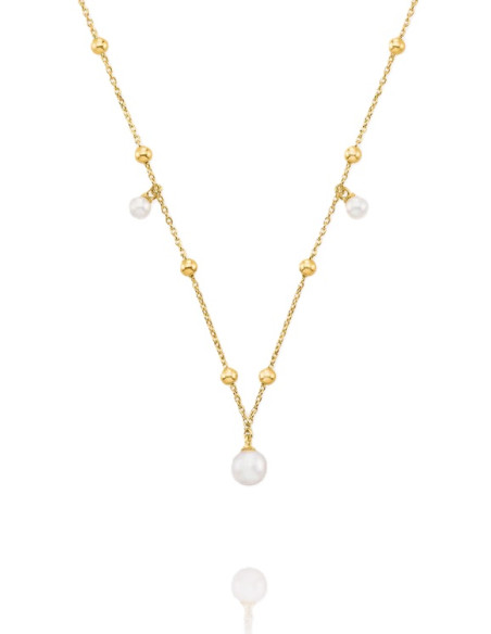 Collier Aurélia De Jourdan En Plaqué Or Et Perles