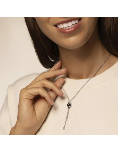 Collier Dune Jourdan Argent & Hématite