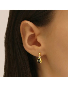 Boucles D'oreilles Helice De Jourdan En Plaqué Or Et... 2