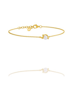 Bracelet Dune De Jourdan En Plaqué Or Et Perle 2