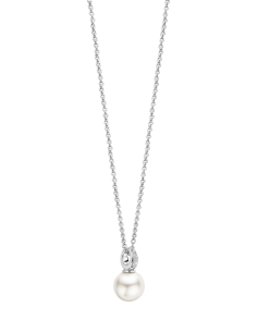 Collier Ti Sento En Argent Et Son Pendentif Perle Et Zirconium
