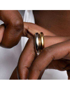 Bague Jonc En Vermeil Ti Sento 2