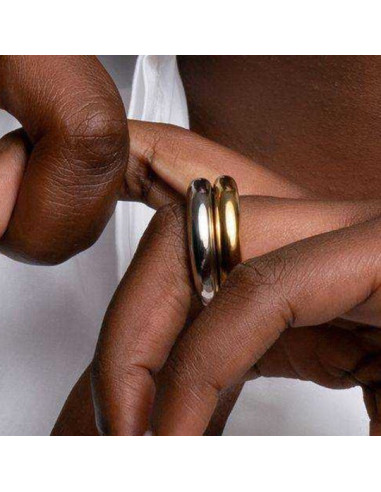 Bague Jonc En Vermeil Ti Sento