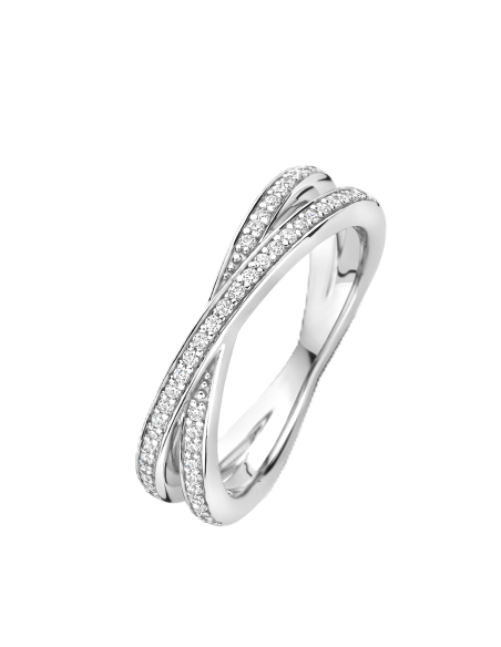 Bague Argent Et Zirconium Ti Sento