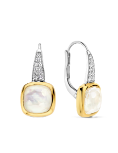 Boucles D'oreilles Ti Sento En Plaqué Or Et Nacre