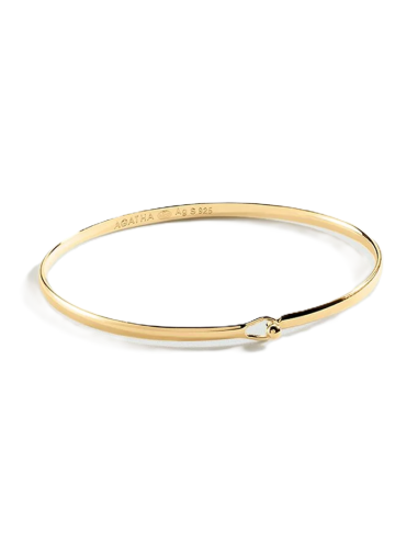 Jonc AGATHA Bangle En Argent Doré