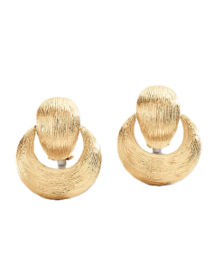 Boucles D'oreilles Clip Charlot De Agatha En Laiton Doré