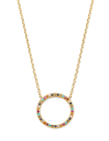 Collier Ras Du Cou Rainbow De AGATHA En Argent Doré