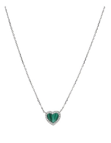 Collier Terry De Clio Blue En Argent Et Malachite