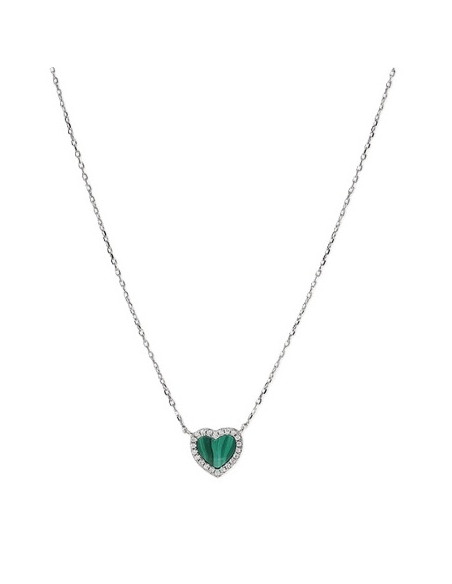 Collier Terry De Clio Blue En Argent Et Malachite