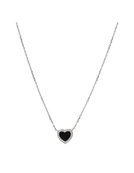 Collier Terry De Clio Blue En Argent Et Onyx Noir