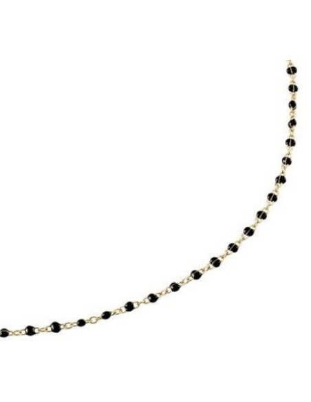 Collier Ras Du Cou Smarty De AGATHA En Perle D'émail Noire