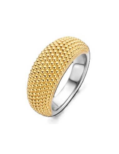 Bague Dôme En Argent Plaqué Or Ti Sento