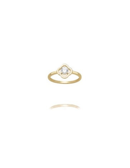 Bague Solitaire En Plaqué Or Charles Garnier Collection Légende