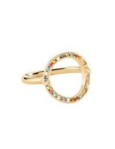 Bague Rainbow De AGATHA Plaqué Or Multicolore