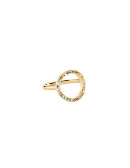 Bague Rainbow De AGATHA Plaqué Or Multicolore