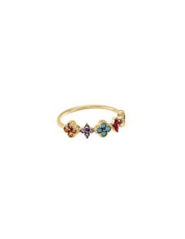 Bague Beloved De AGATHA Plaqué Or Multicolore