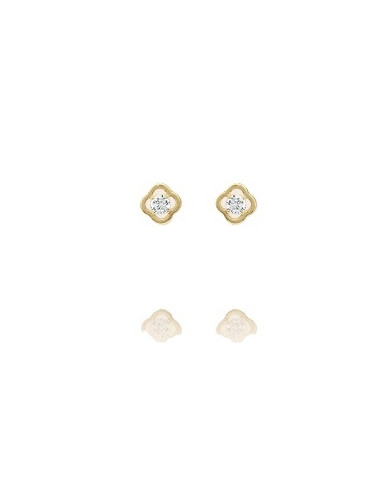 Puces Solitaire En Plaqué Or Charles Garnier Collection Légende