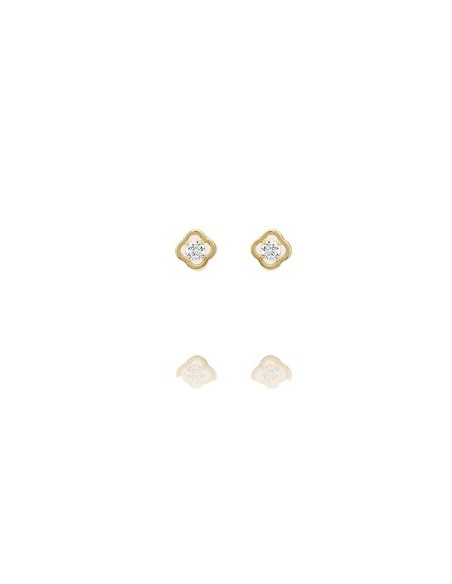 Puces Solitaire En Plaqué Or Charles Garnier Collection Légende